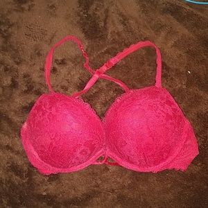 VS Gorgeous red lace bombshell bra